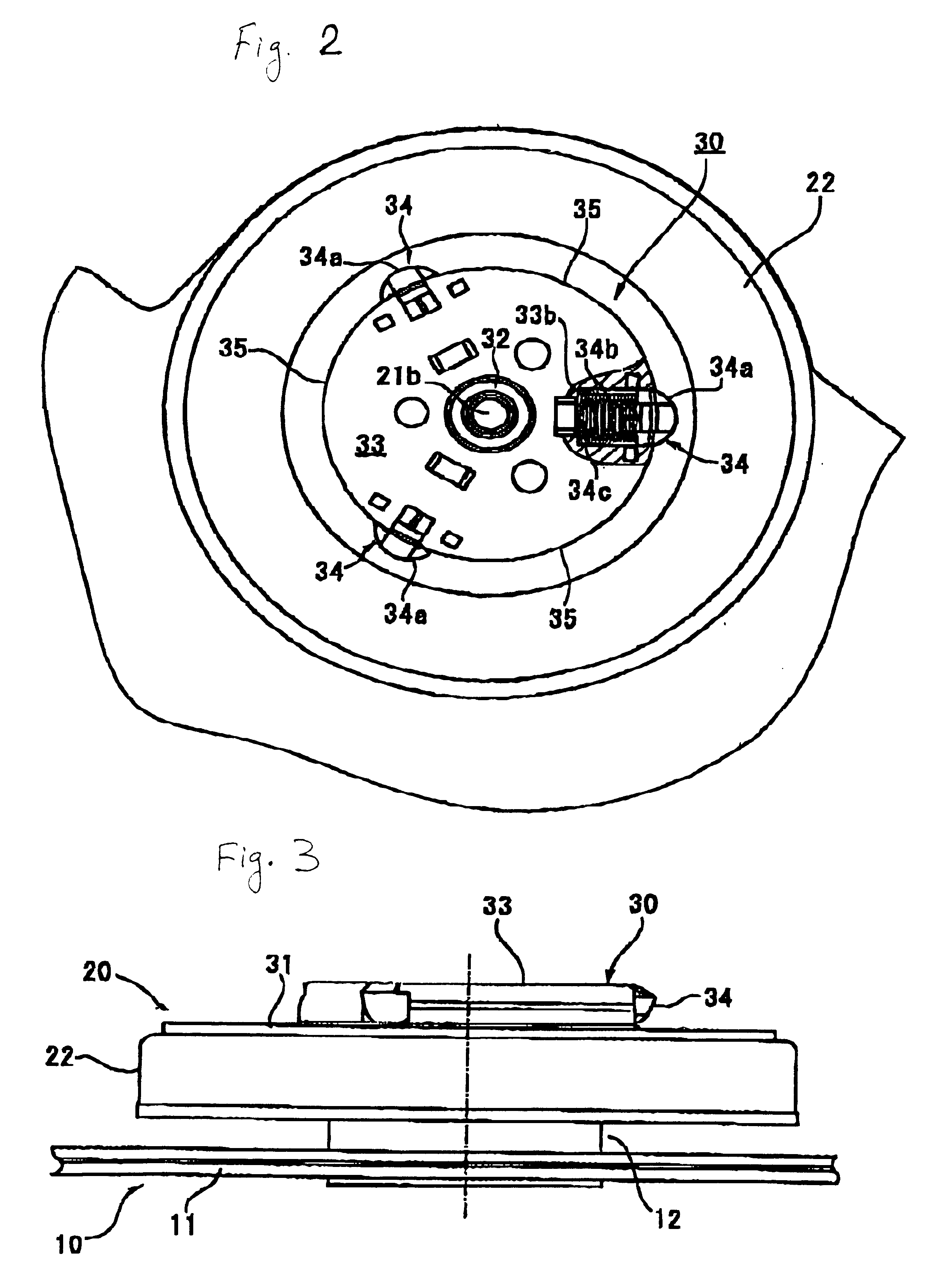 Disc clamping device