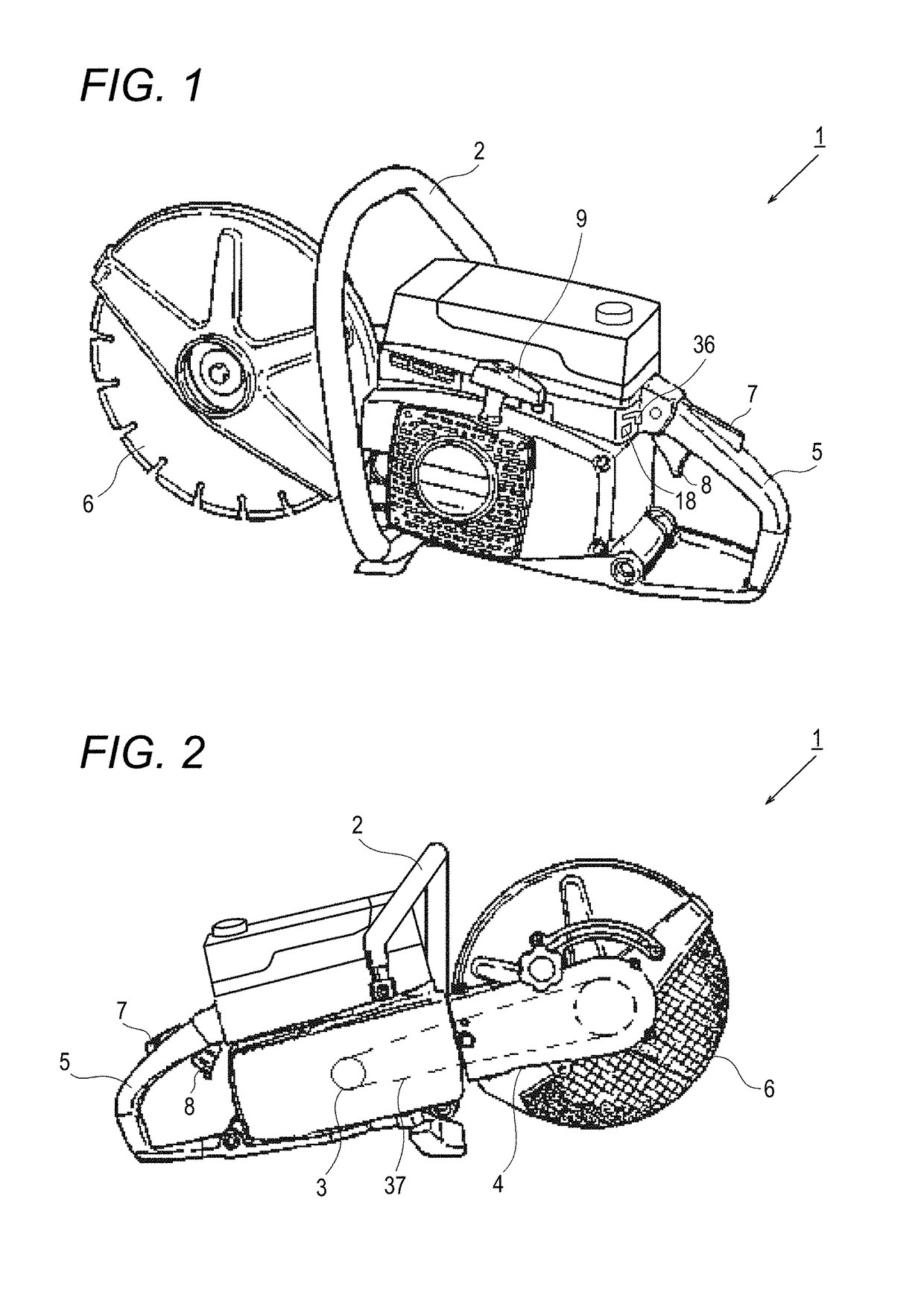 Engine and engine-operated working machine