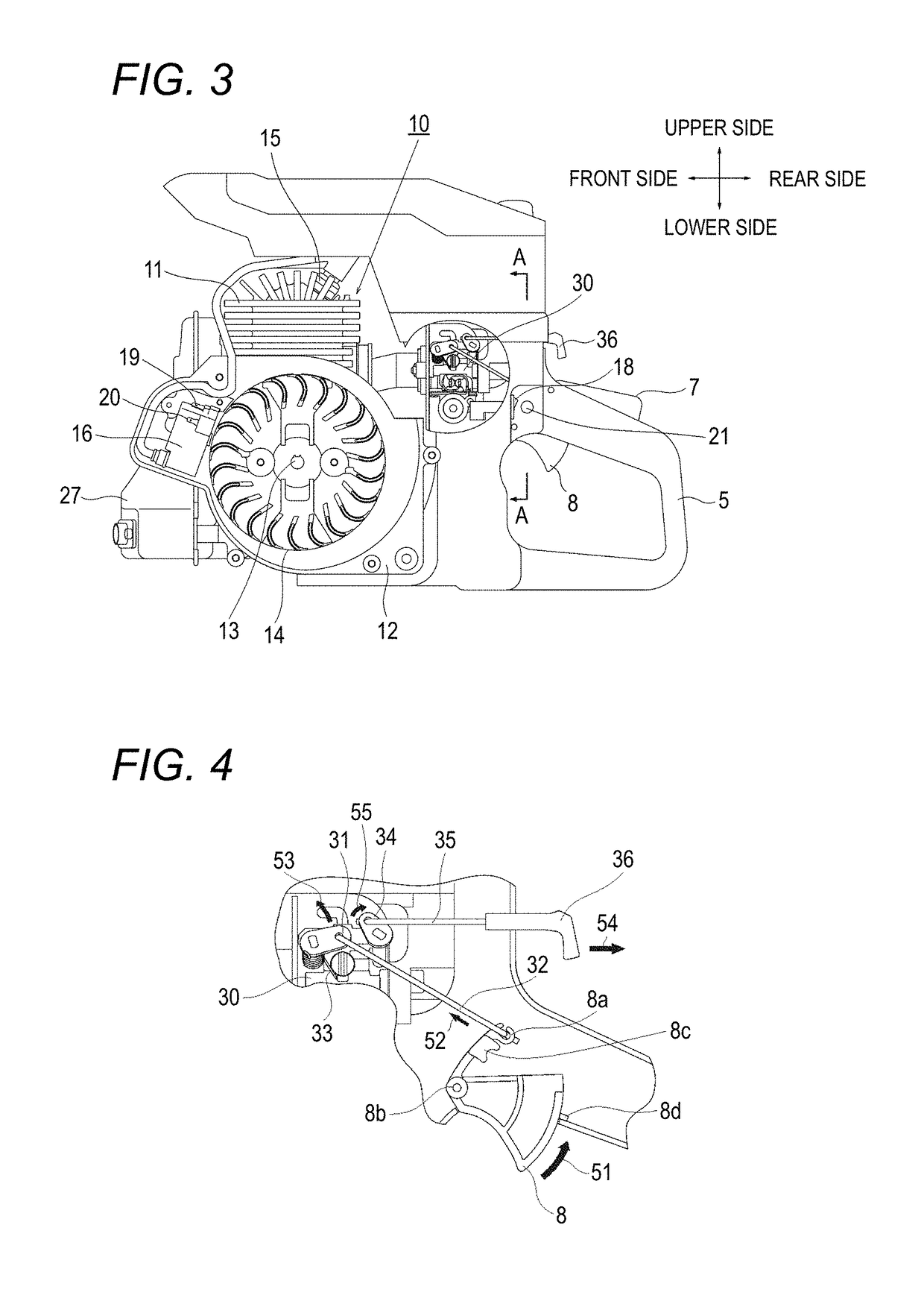 Engine and engine-operated working machine