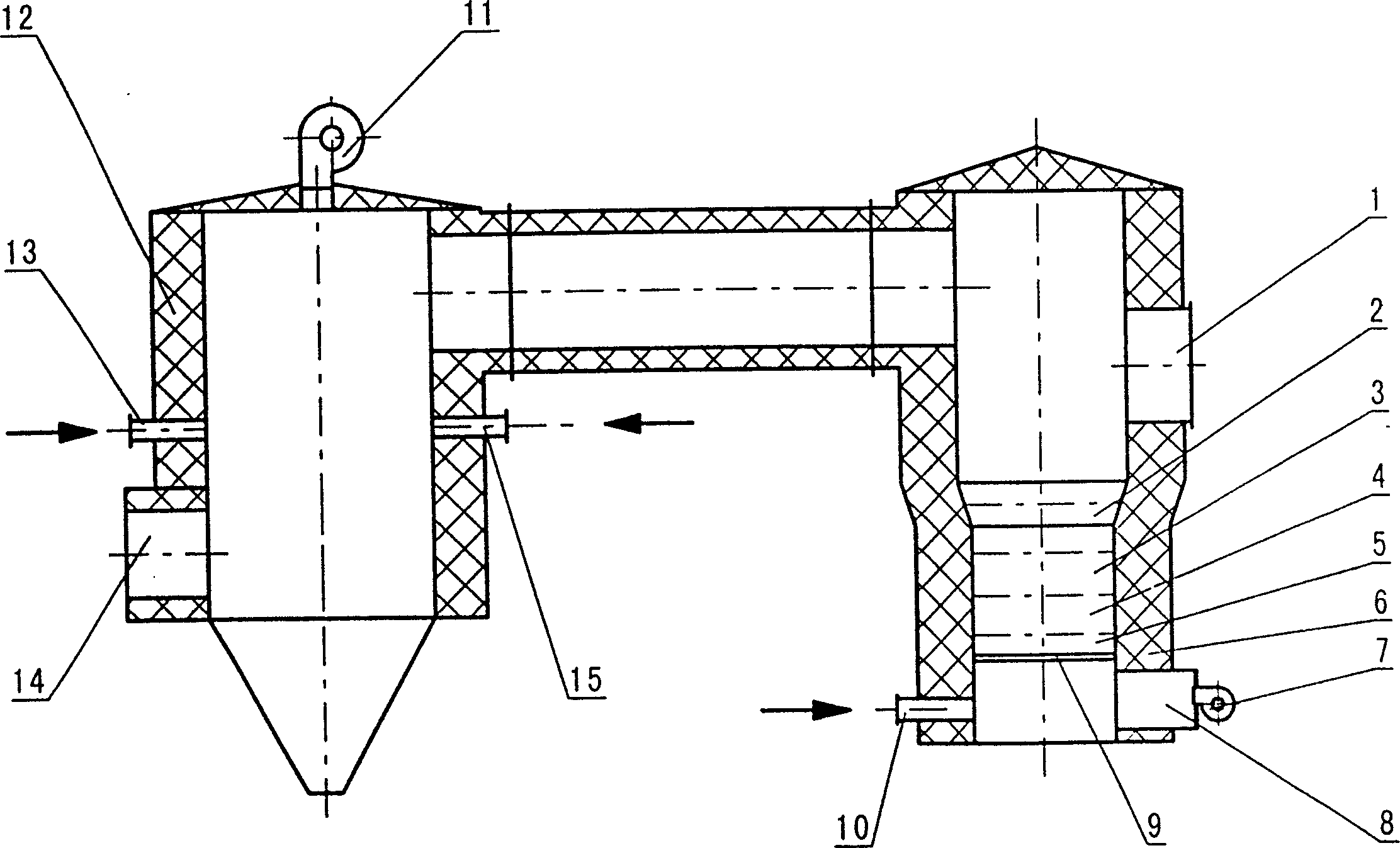 Process for burning medical refuse