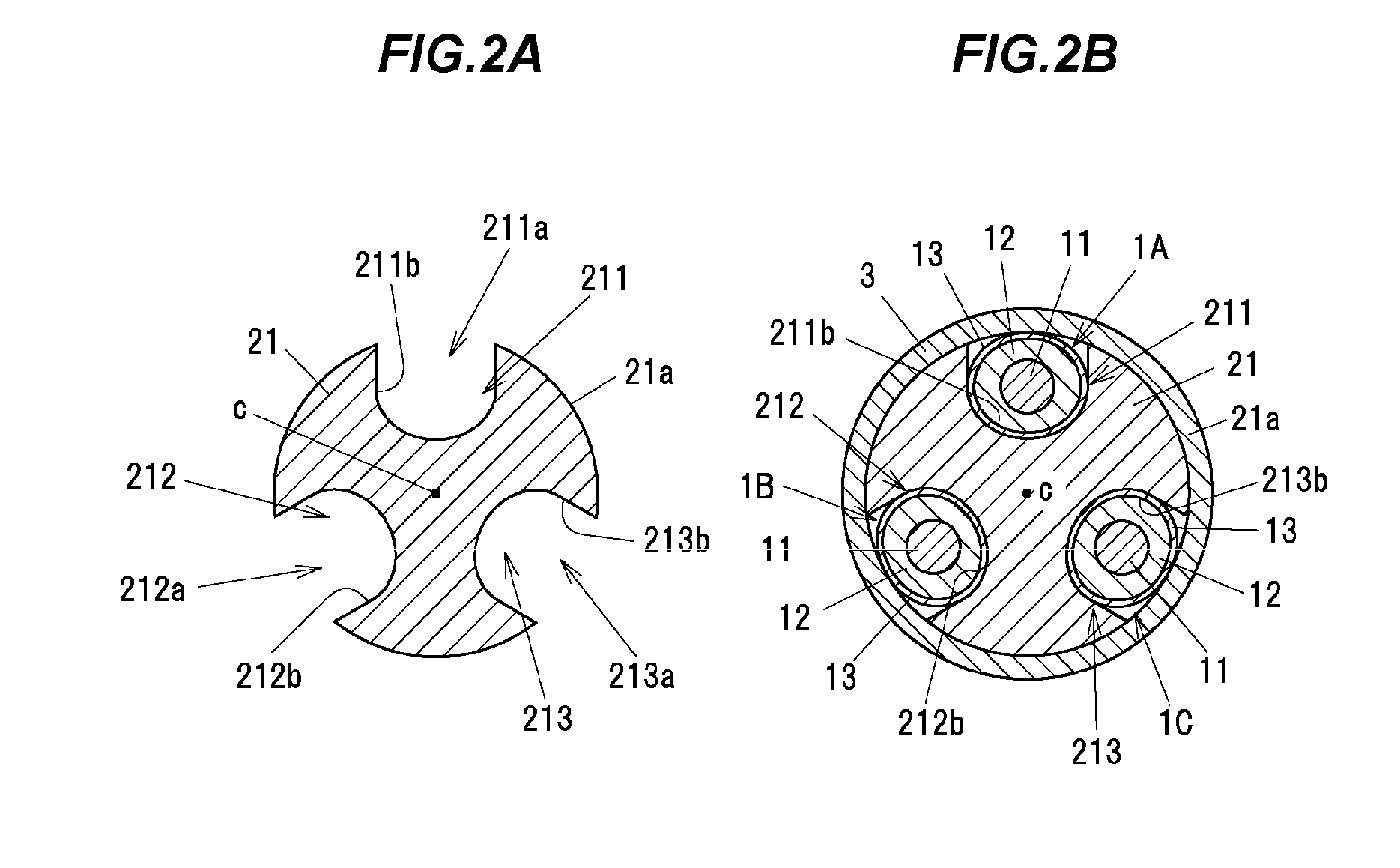 Cable holding structure