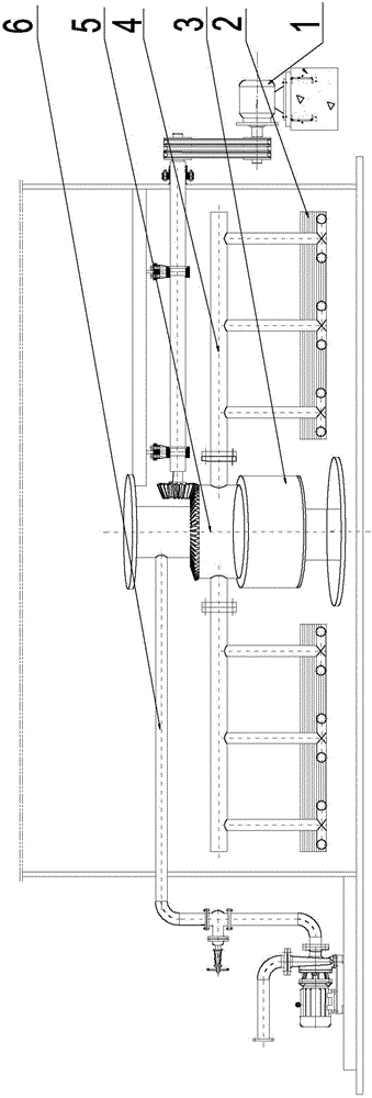 Sediment discharging device used in oilfield sewage sedimentation tank