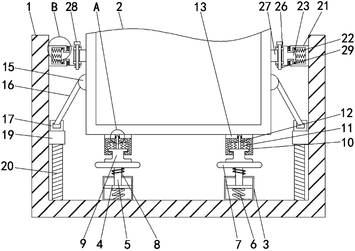 Building device with efficient damping function