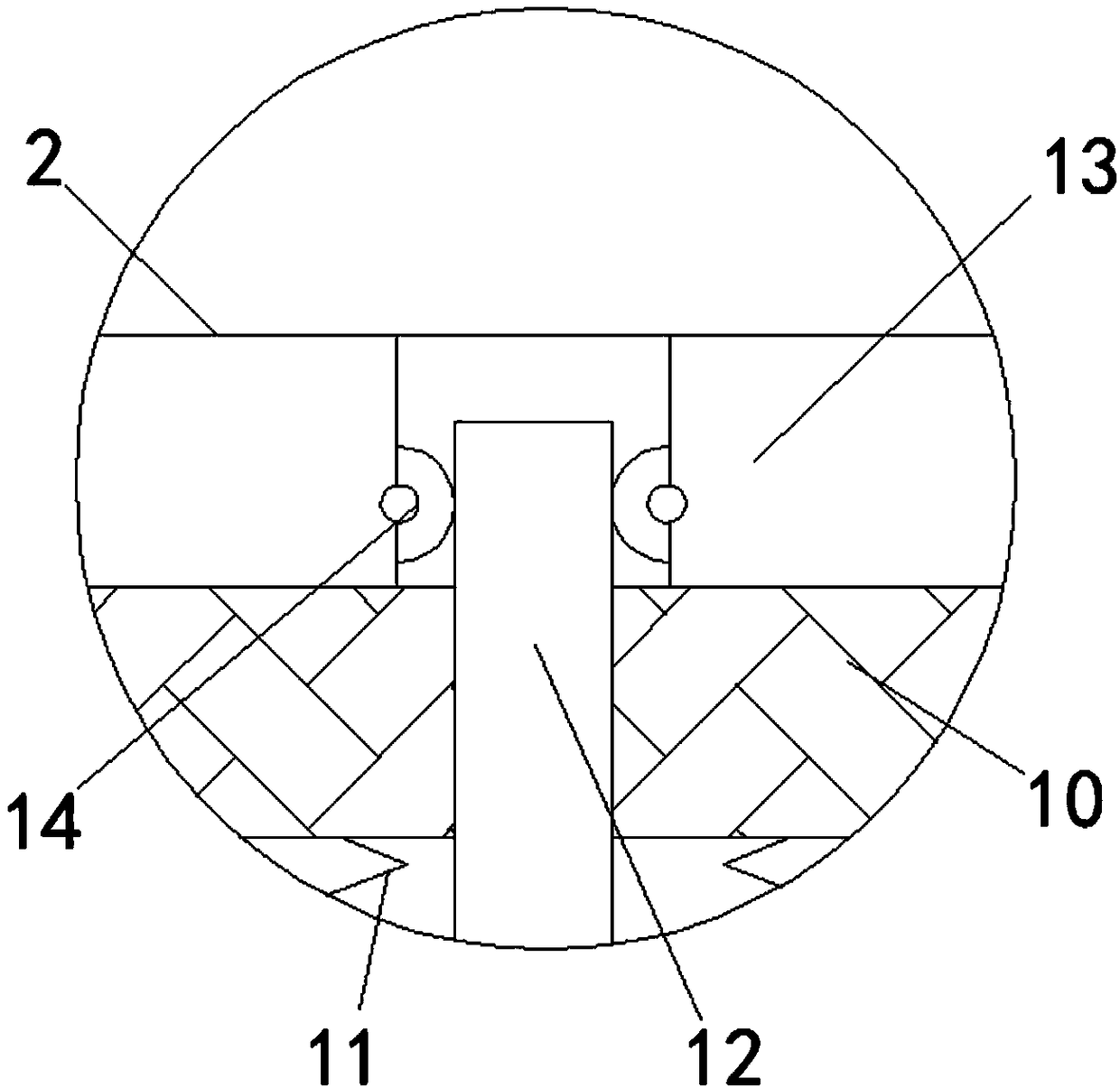 Building device with efficient damping function