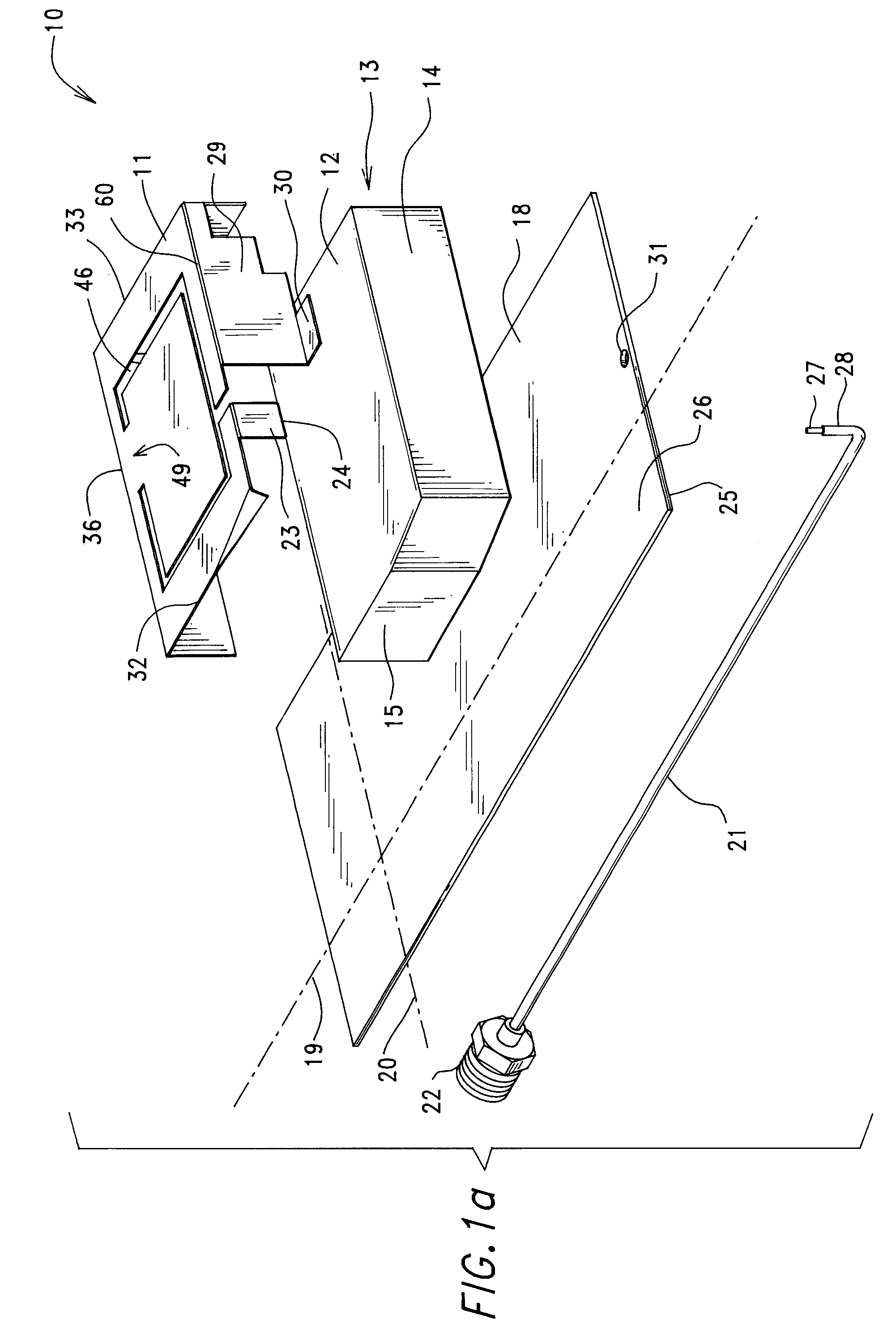 Planar Inverted-F-Antenna (PIFA) having a slotted radiating element providing global cellular and GPS-bluetooth frequency response