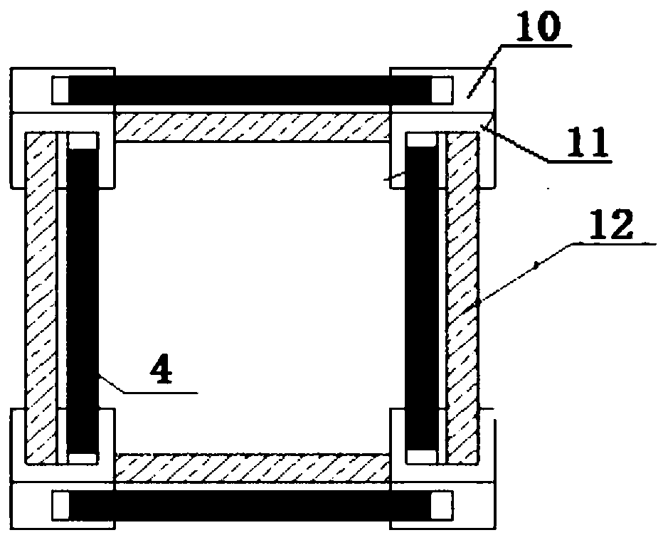 Water recession system adopting steel-structure derrick-type water recession opening and construction method thereof