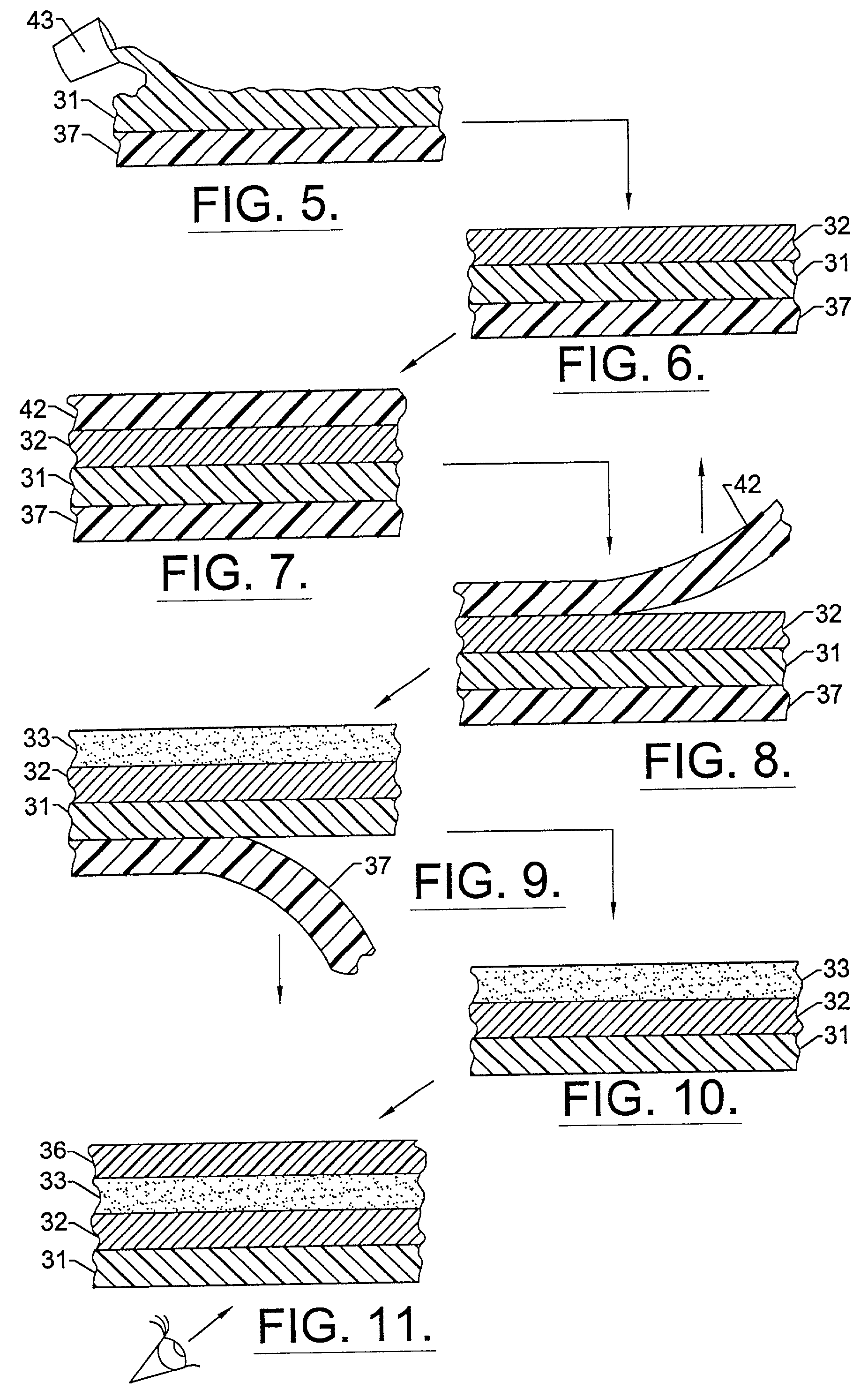 Method of forming bright metallized film laminate