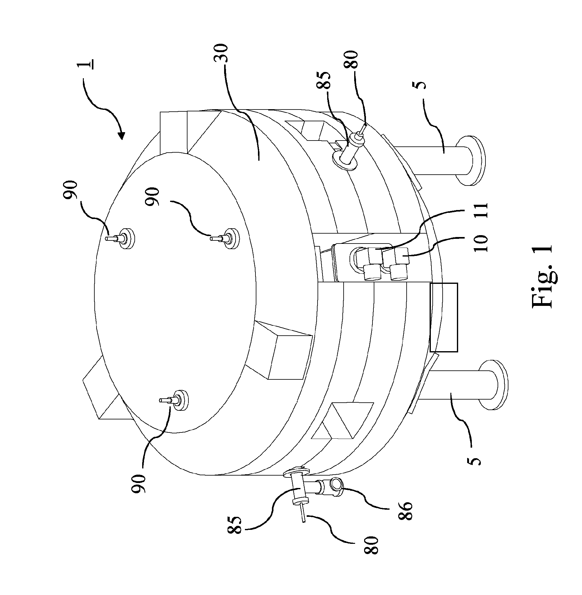 Magnetic structure for circular ion accelerator