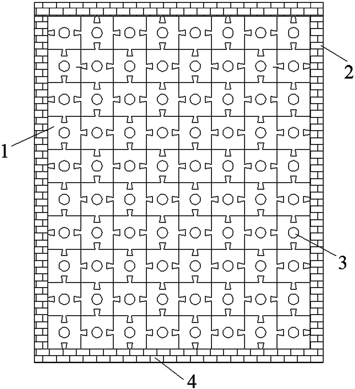 Method for protecting arsenic sand rock side slope by adopting arsenic sand rock modified building blocks