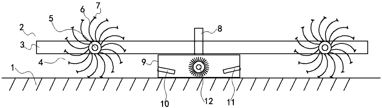 Cleaning device for floor surface