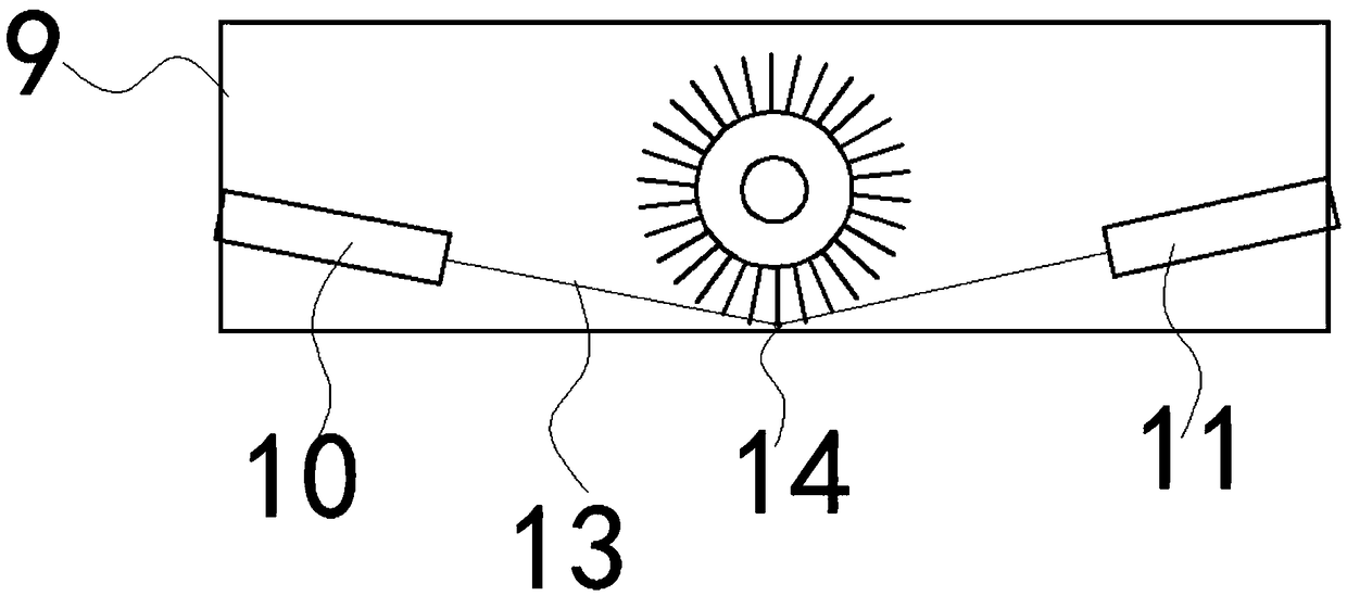 Cleaning device for floor surface