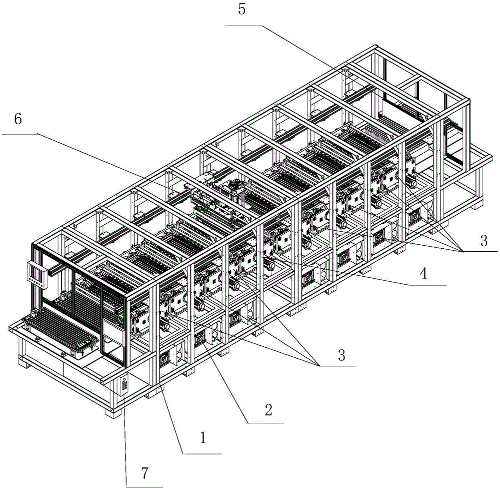 Soft-packed lithium ion battery hot and cold pressing formation device