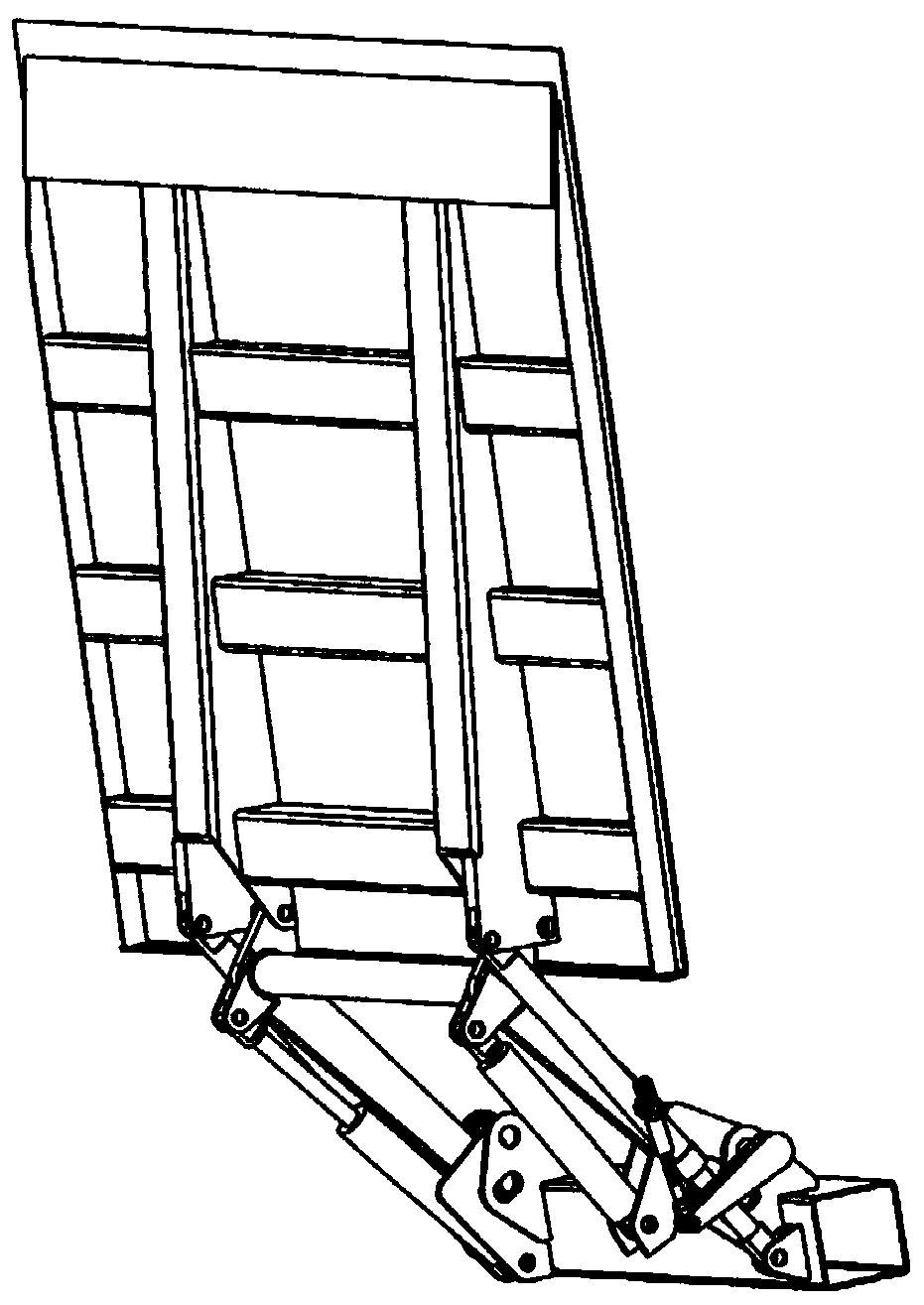 A control mechanism and control method for a carriage tail plate bearing plate