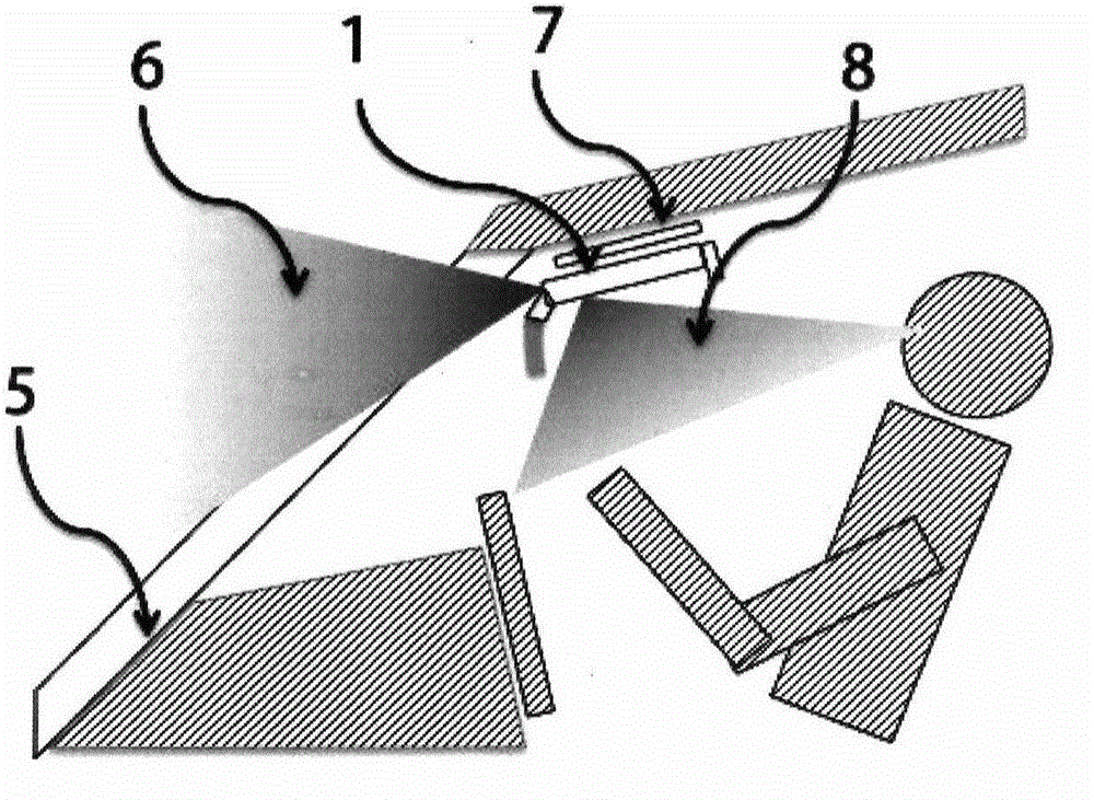 HUD (head up display) device combining voice and video recognition