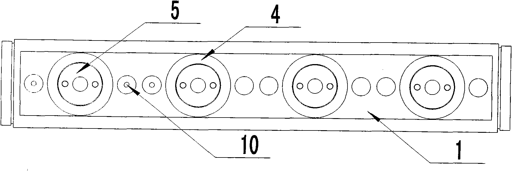 Drilling hole transverse perforation device of rock destruction characteristic and ground stress parameter measurement