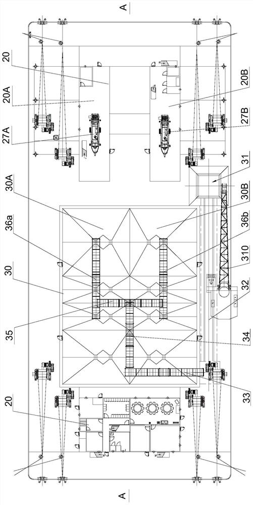 Energy-saving and environment-friendly concrete mixing ship