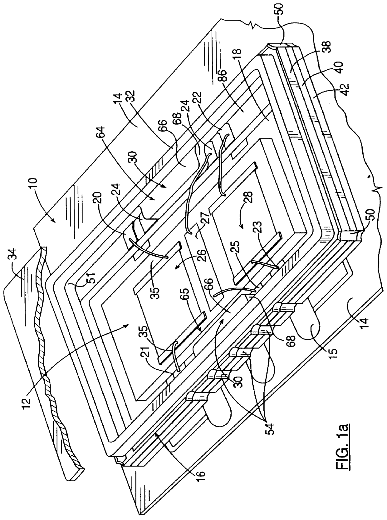 Leadless ceramic chip carrier crosstalk suppression method