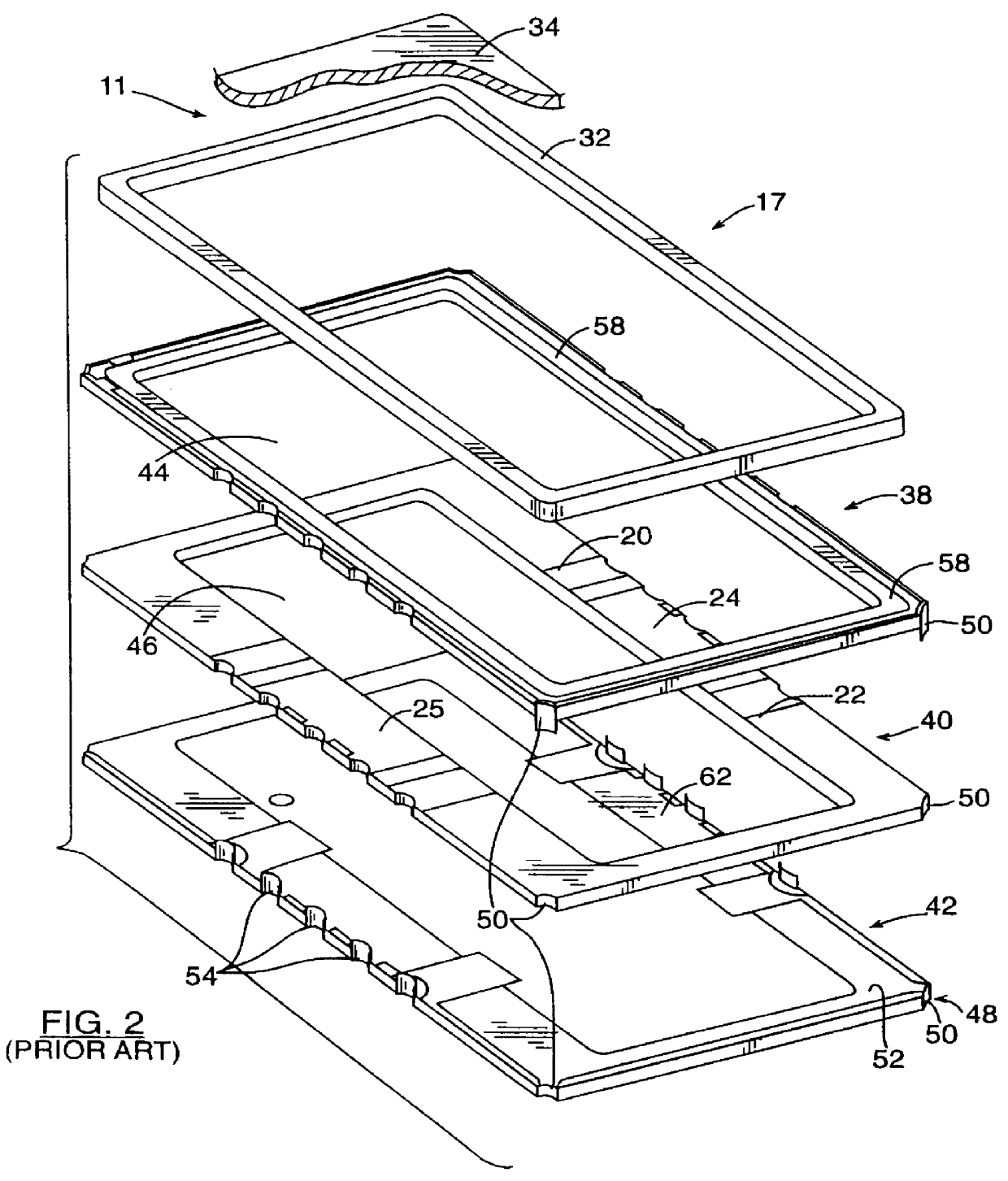 Leadless ceramic chip carrier crosstalk suppression method