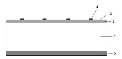 Technology for manufacturing interlaced back contact (IBC) crystalline silicon solar battery with ion implantation