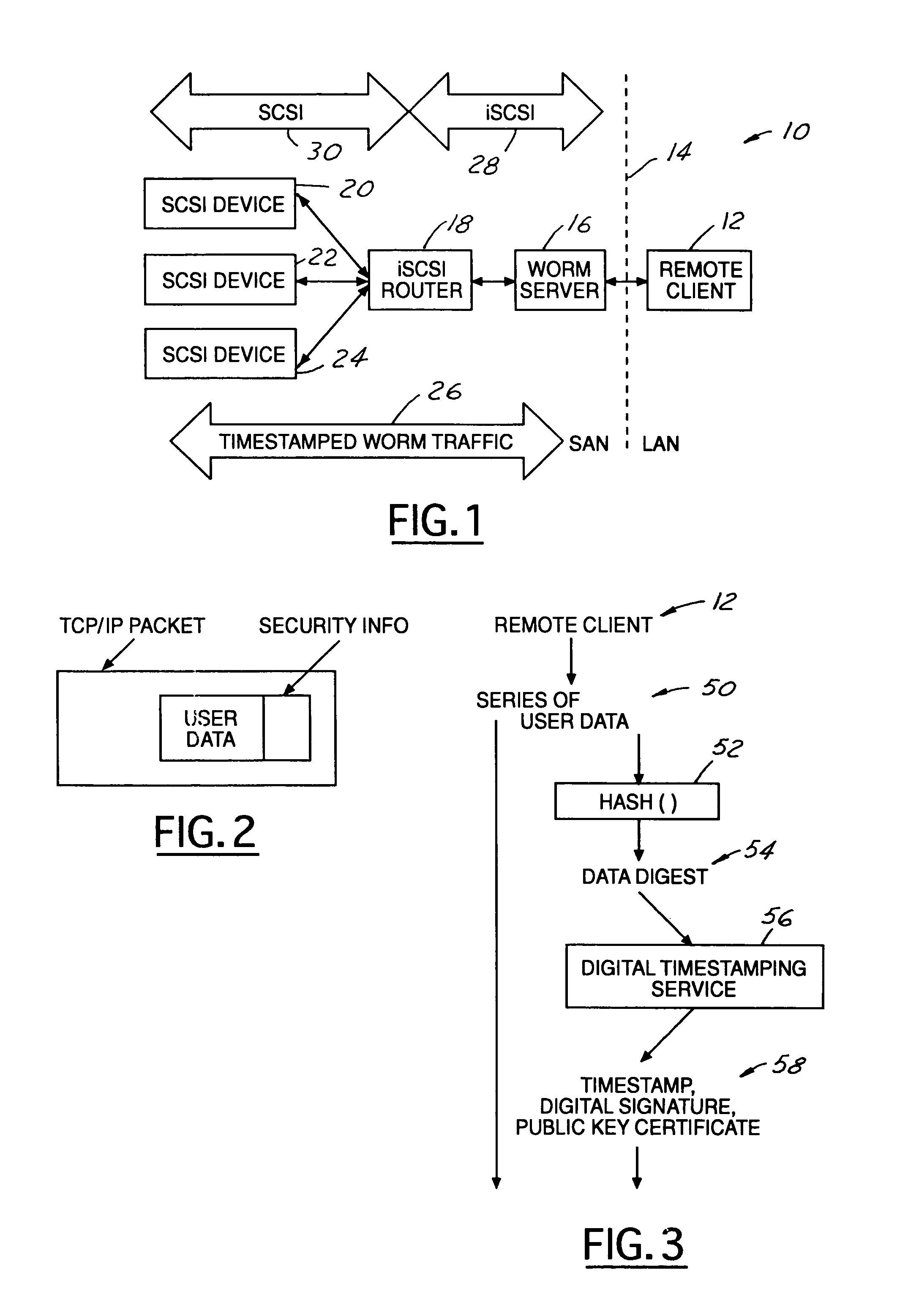 Method and system for timestamped virtual worm in a SAN