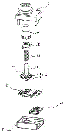 Rotary push switch