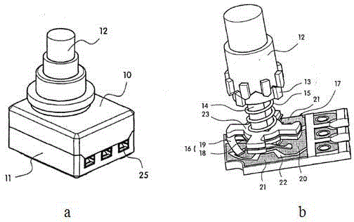 Rotary push switch