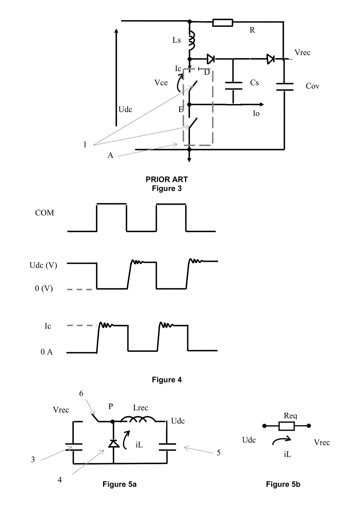 Regenerative undeland snubber circuit for half-arm of an inverter