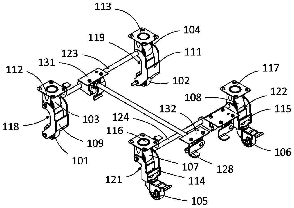 Cart and chassis structure thereof