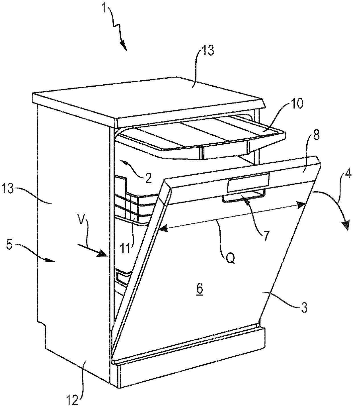 Structural unit, in particular heating pump, comprising a heatable tube section for a water-conducting domestic appliance, and water-conducting domestic appliance comprising such a structural unit