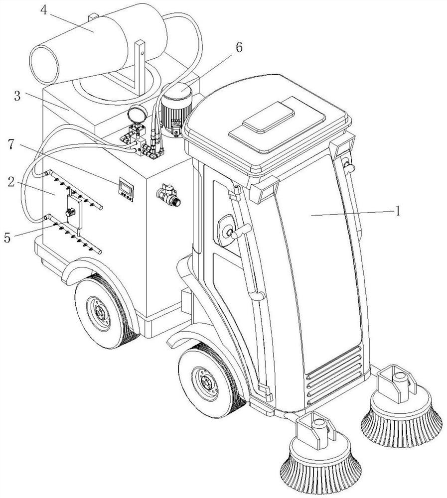 Infectious disease department disinfection cleaning device