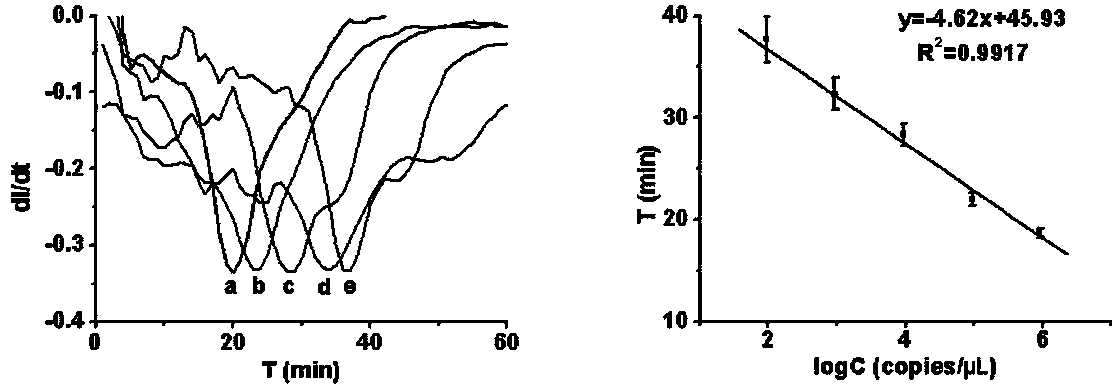 Array type multi-electrochemical isothermal amplification chip for detecting bacteria and preparation method thereof