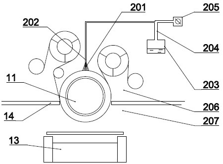 Anti-condensation system for winding type vacuum coating machine