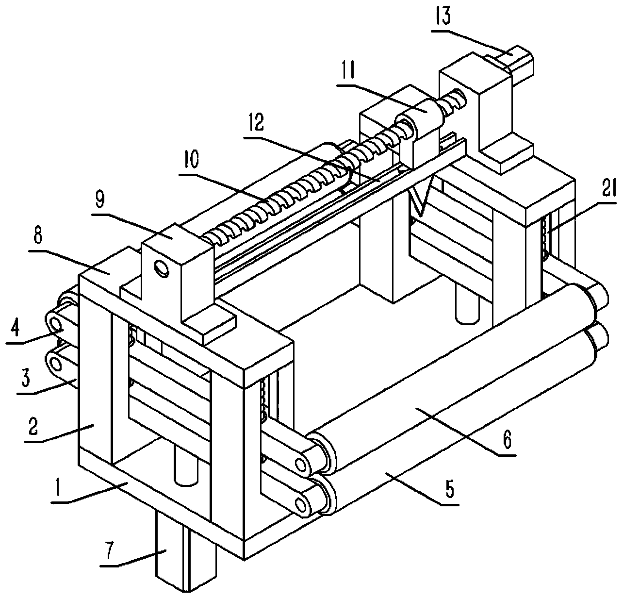 Cloth cutting device of textile machine