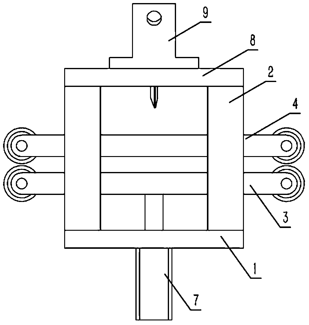 Cloth cutting device of textile machine