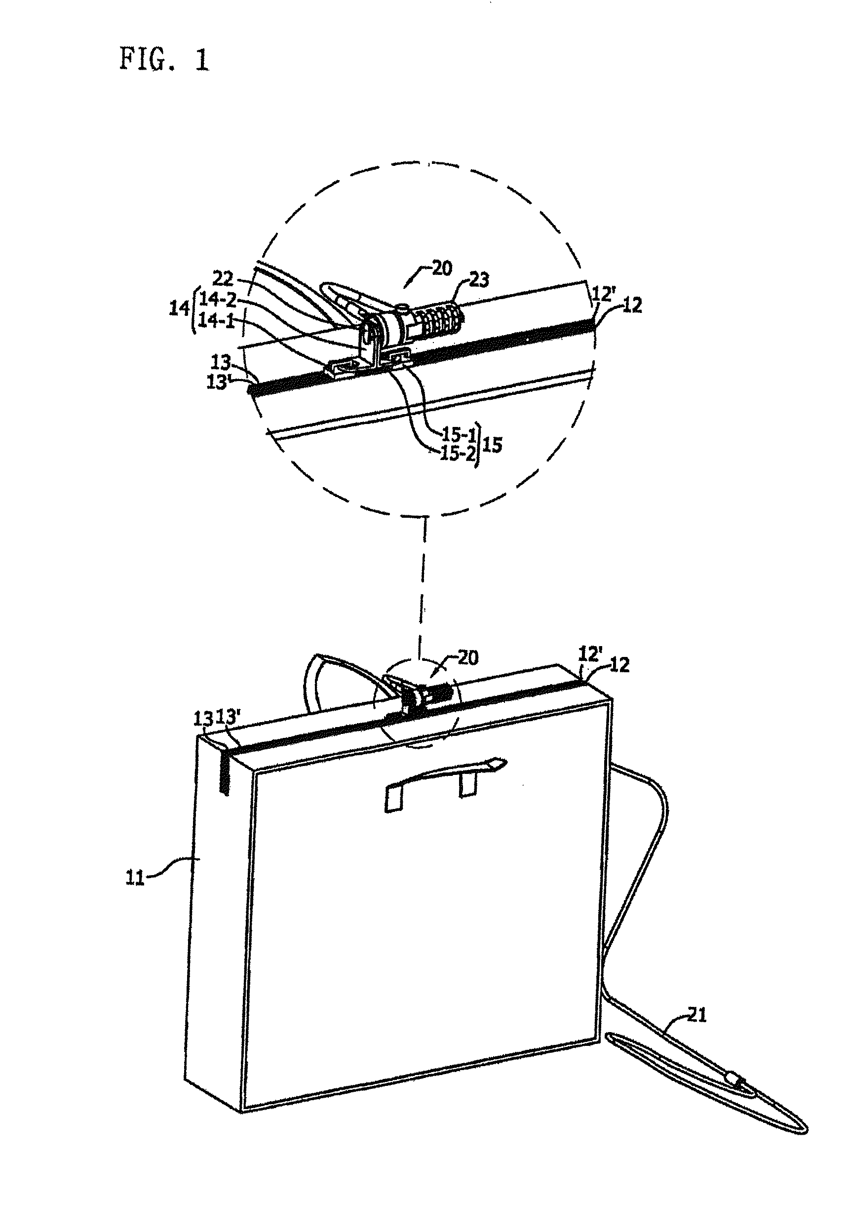 Bag with anti-theft function cross reference to related application