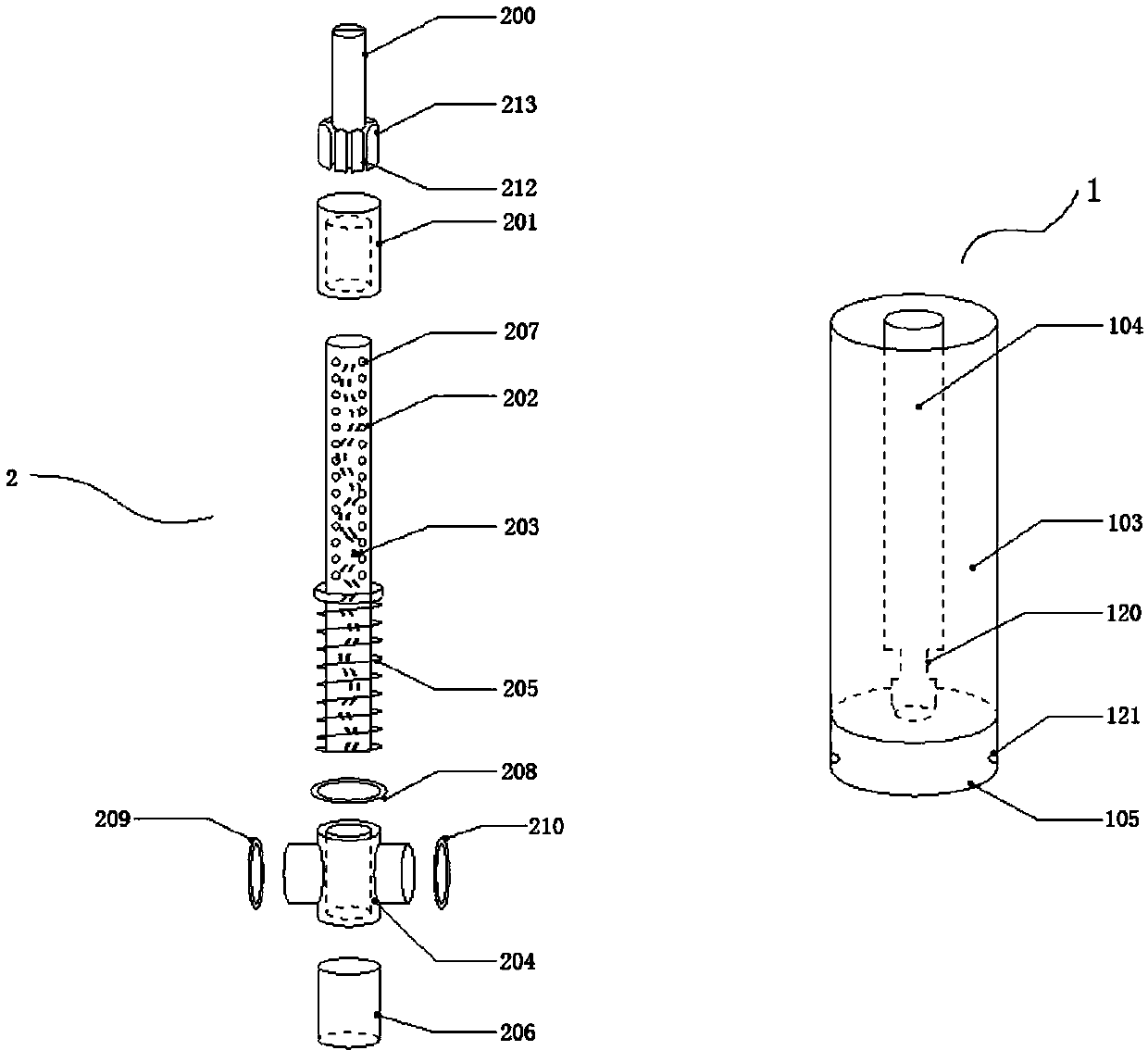 A type of oil storage atomizer with vibration