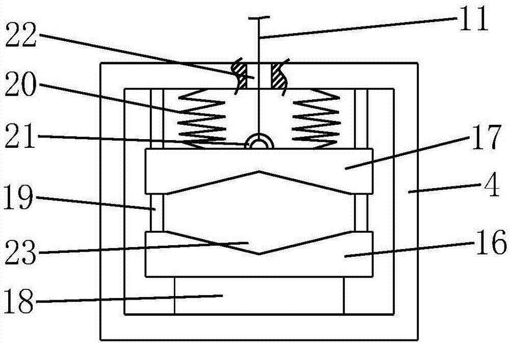 Fixing and clamping apparatus for erecting power cable