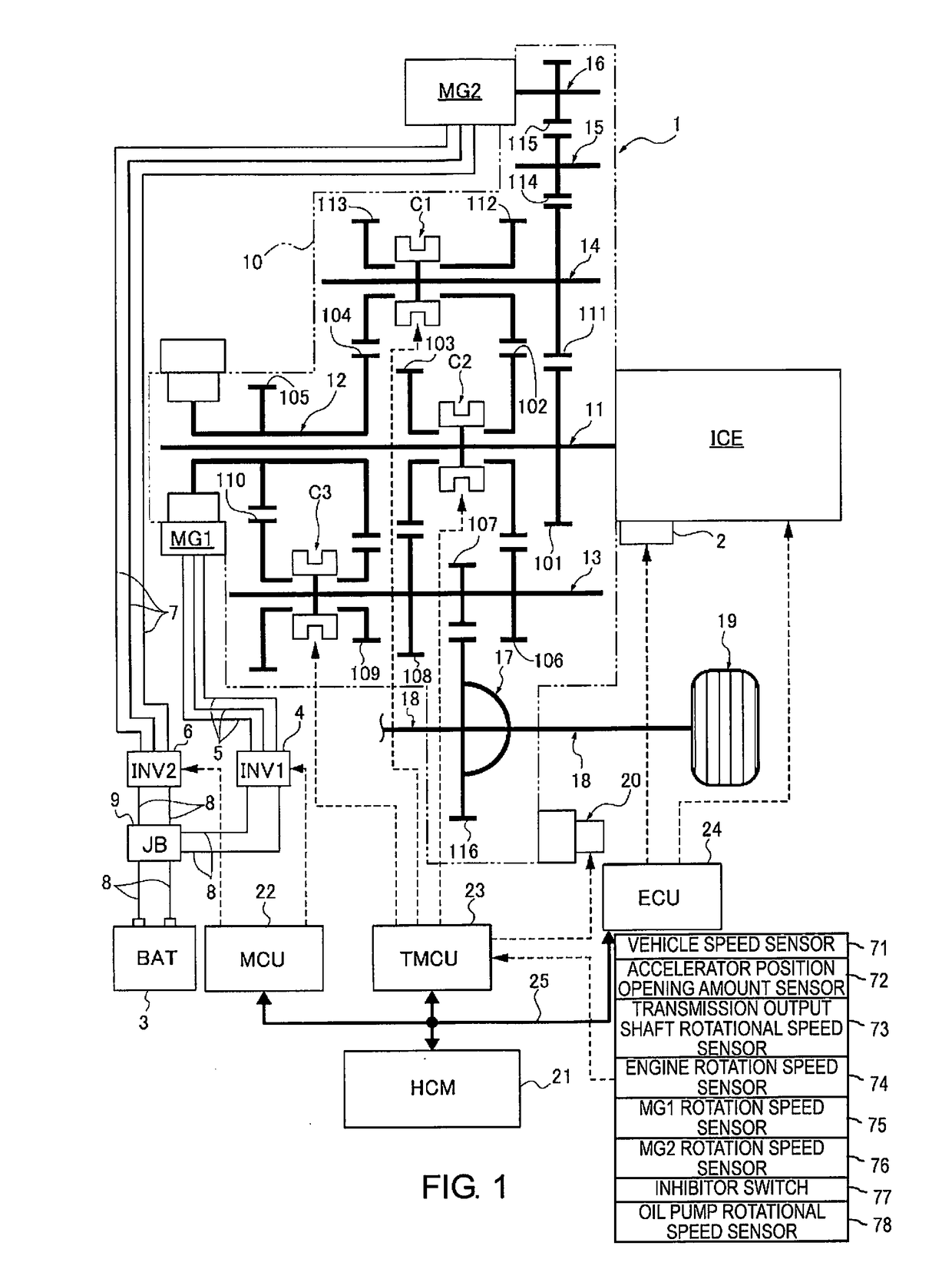 Vehicle shift control device