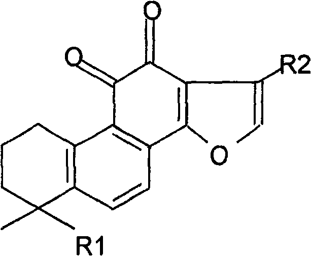 Total tanshinone and total phenolic acid extract in red-rooted salvia root and its production