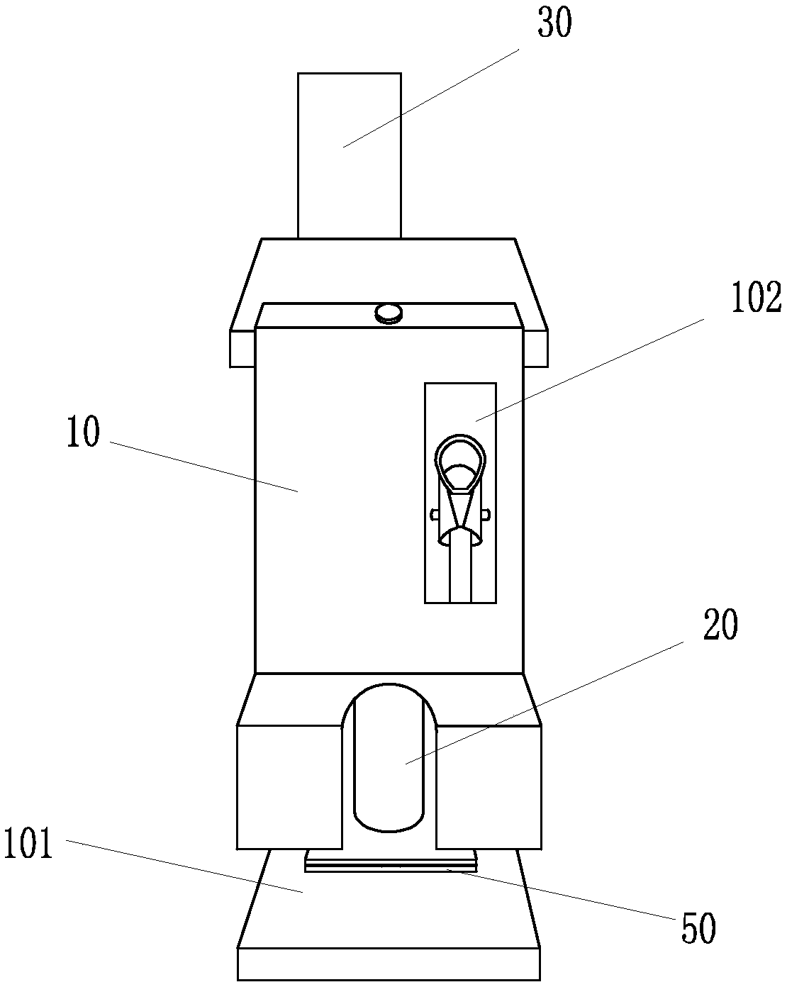 Safety belt hanging device for maintenance of main transformer