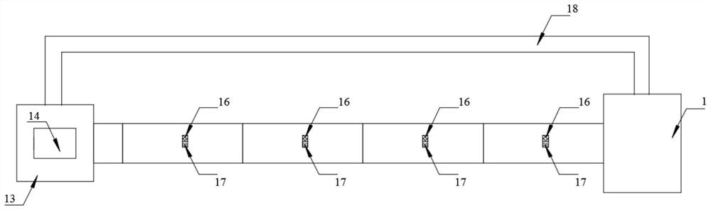 Multi-stage physical variable-slope water tank experimental device capable of simulating fluid motion characteristics