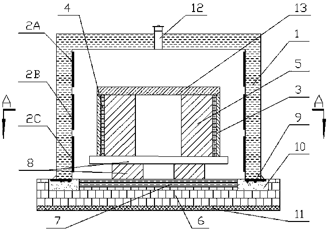 Non-oxidation differential temperature quenching heat treatment equipment for abrasion-resisting cement roller shell