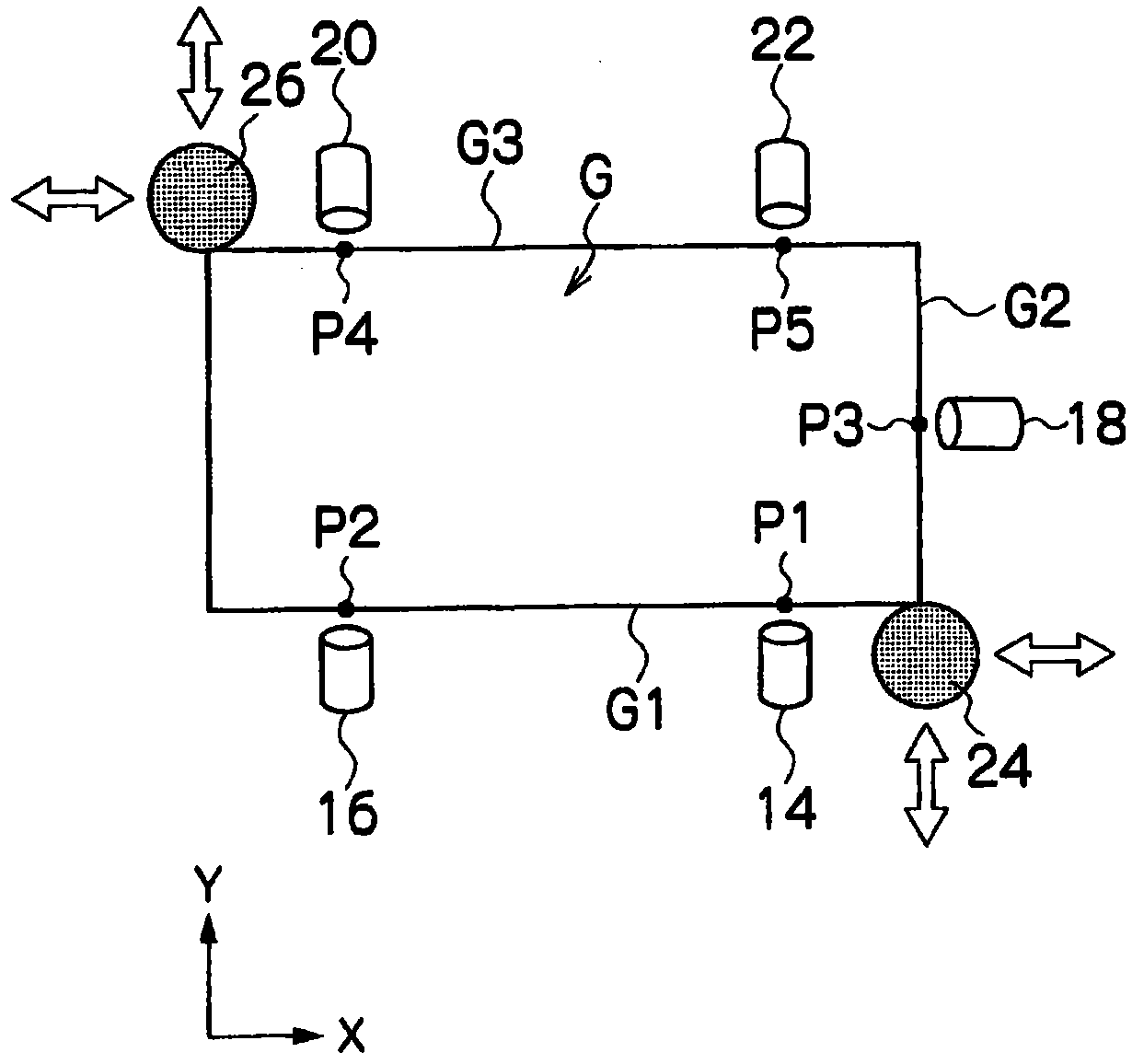 Processing method for glass substrate and device therefor