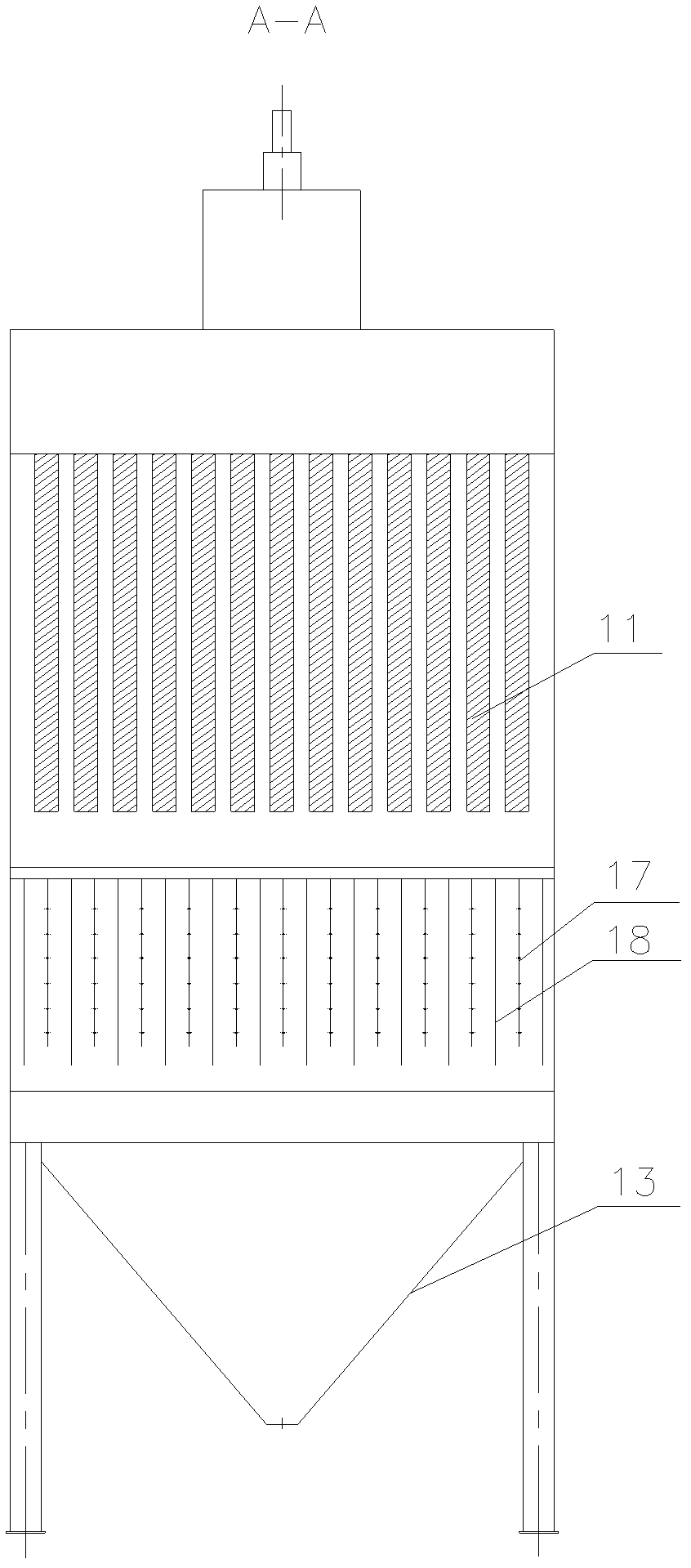 Electric-bag composite dust collector