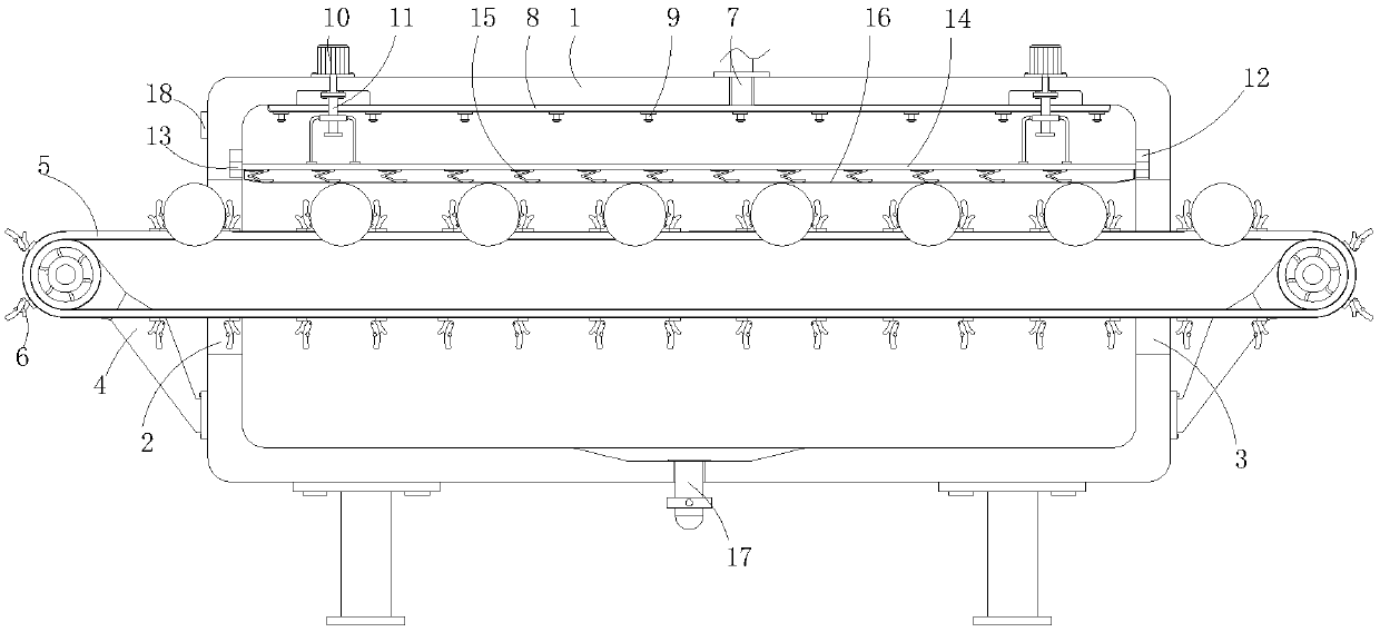 Cooling equipment for special type copper rod smelting forming