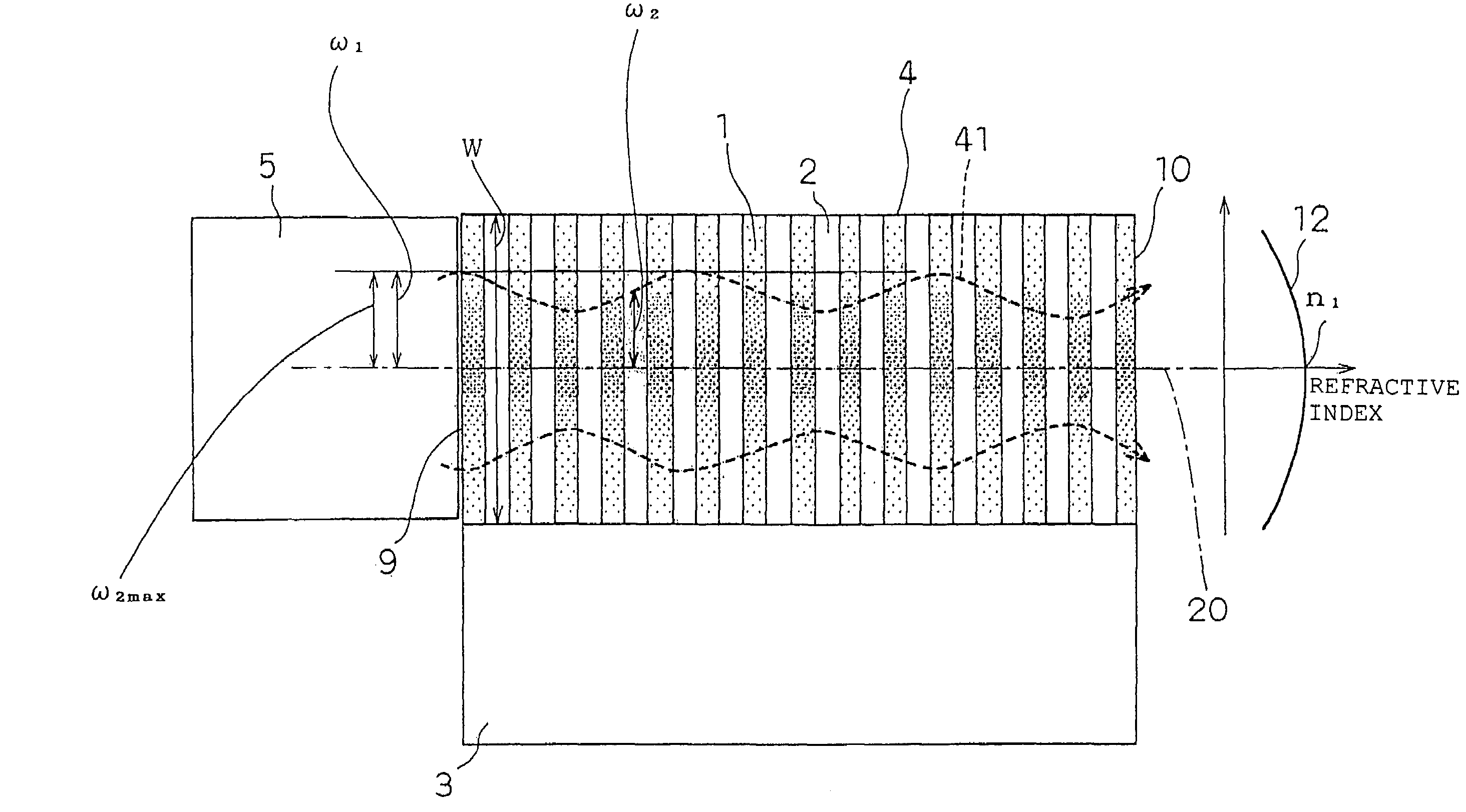 Optical device, and production method for photonic crystal slab