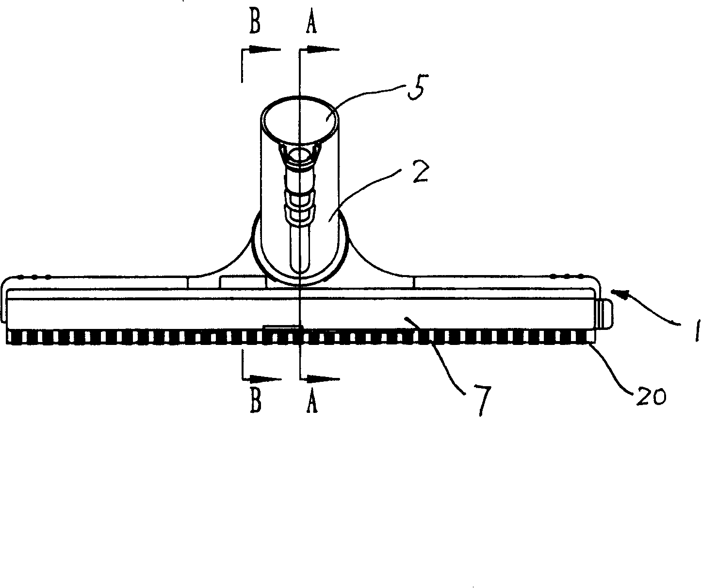 Floor brush device of dust collector