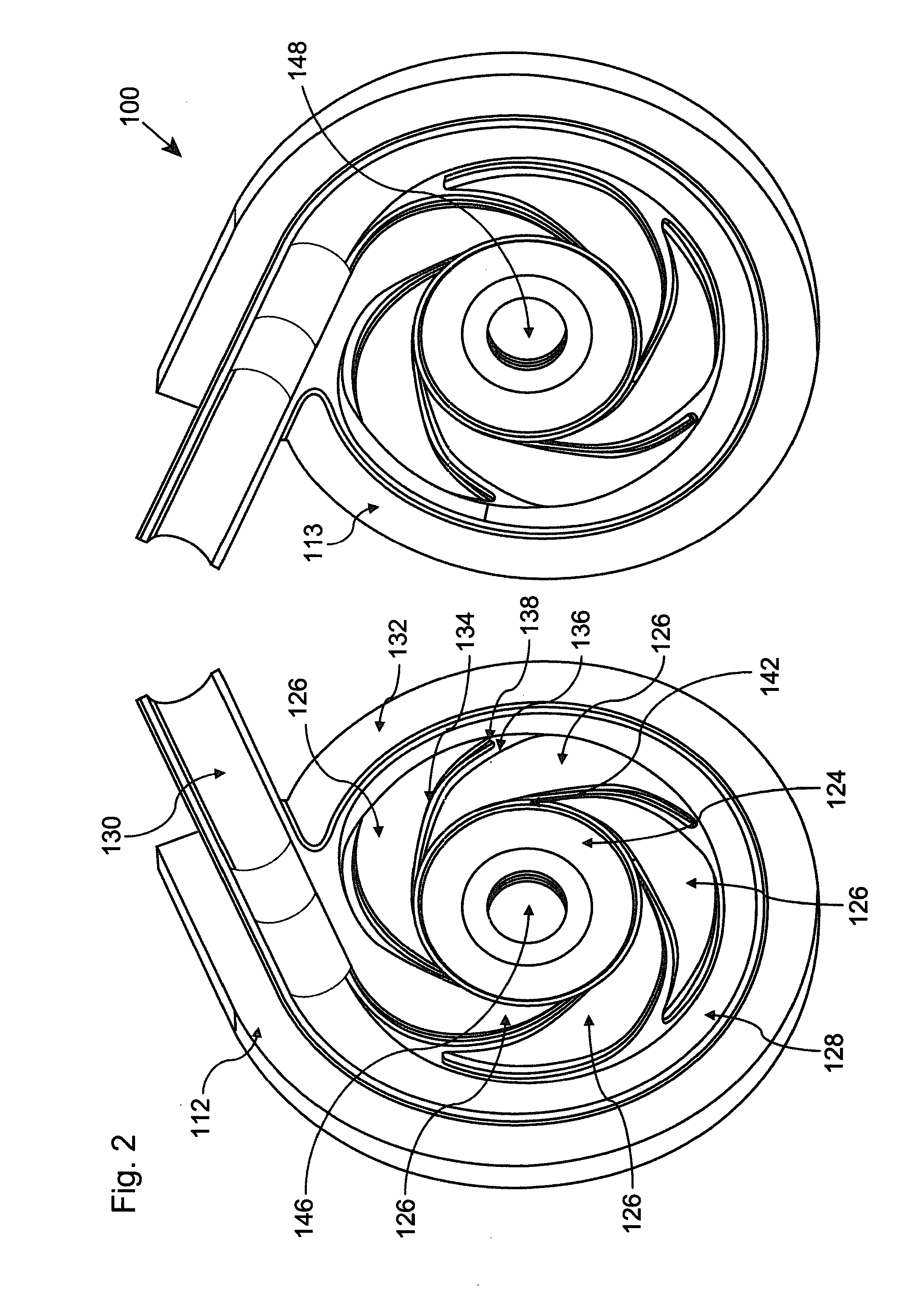 Diffuser for a Forward-Swept Tangential Flow Compressor