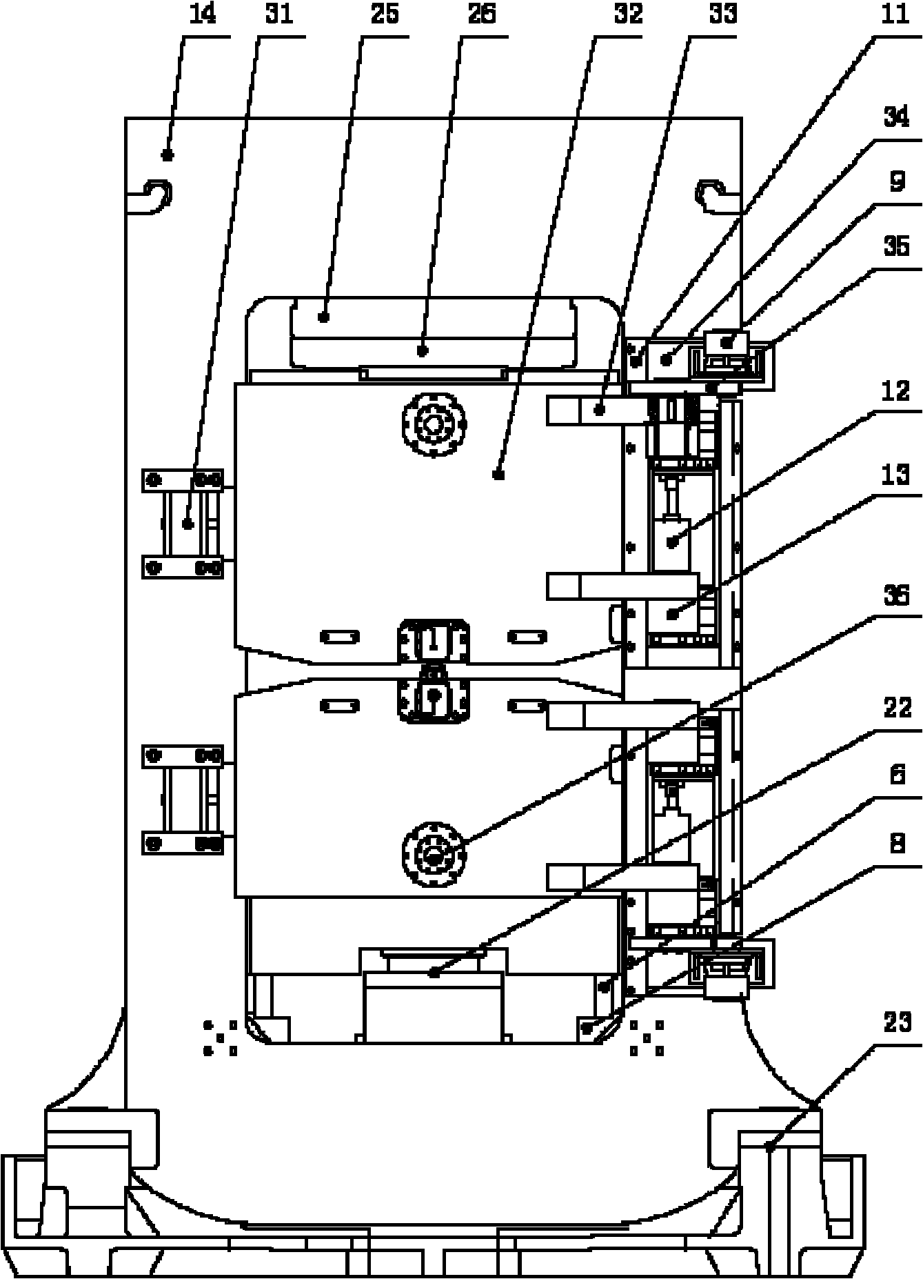 Novel twenty-roller cold-rolling mill