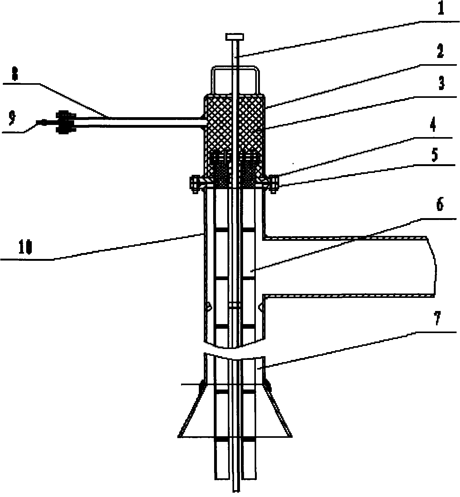 Anti-blocking tube heating device for sponge production